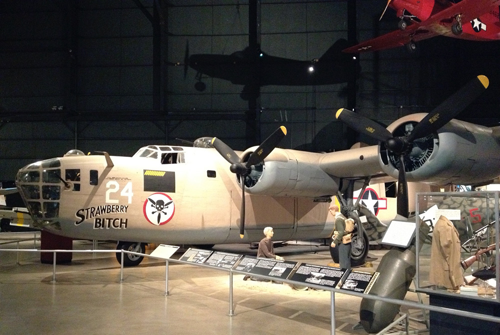 A B-24 bomber like the one that crashed in Croatia.