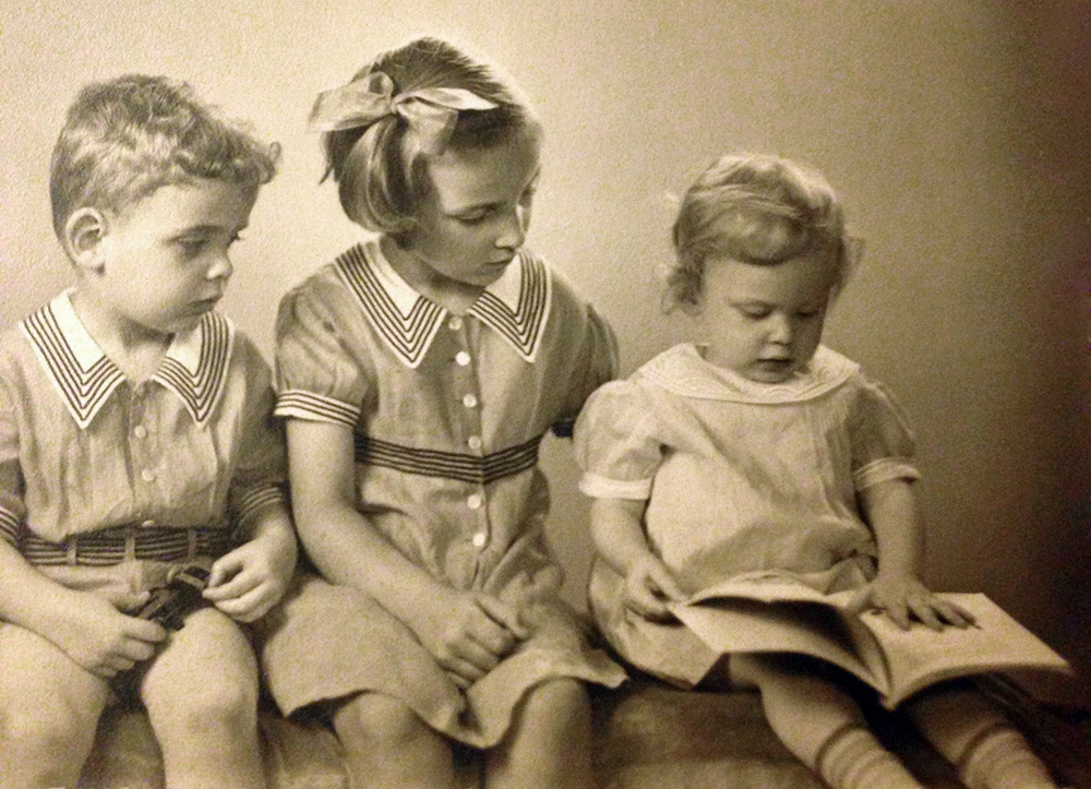 Bill, Mary, and Hannah in 1935. I didn’t come along for another six years.