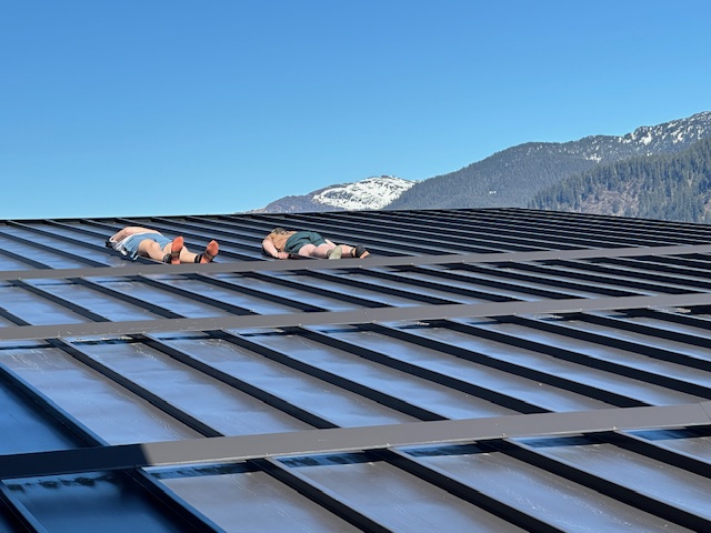 Soaking up sun on an April day in Juneau. Soaking up sun on an April day in Juneau.